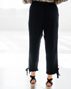 Black Paperbag Pants