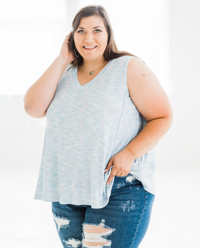 Lake Side Tank Top - Blue