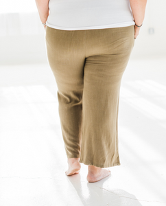 Hepburn Linen Cropped Pants