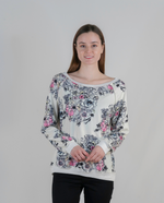 Load image into Gallery viewer, Doodled Daisy Lightweight Sweatshirt
