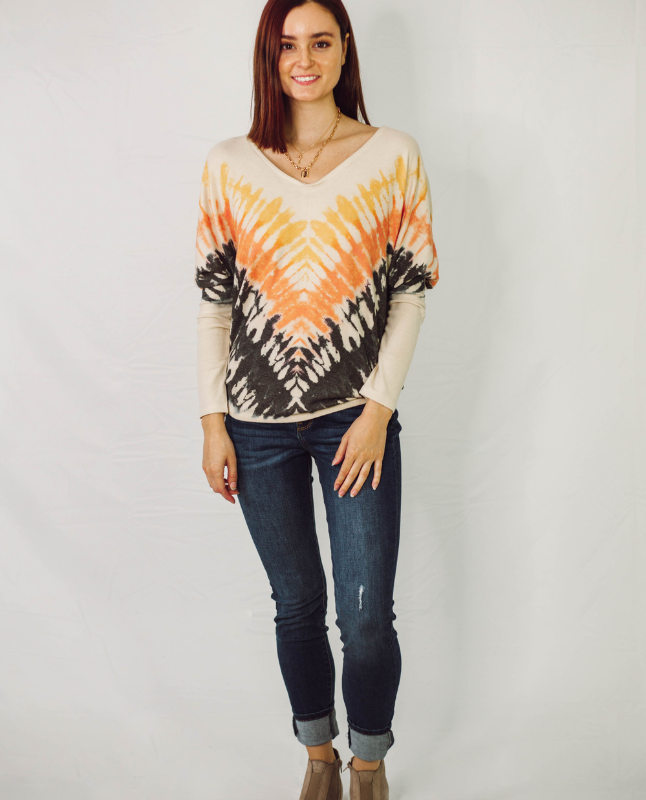 Peace, Love & Style Chevron Long Sleeve