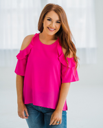 Load image into Gallery viewer, Shockingly Perfect Blouse - Hot Pink
