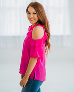 Load image into Gallery viewer, Shockingly Perfect Blouse - Hot Pink
