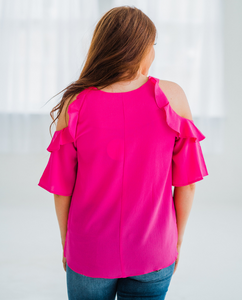 Shockingly Perfect Blouse - Hot Pink