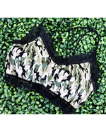 Load image into Gallery viewer, Not So Racey Lacey Bralette - Camo
