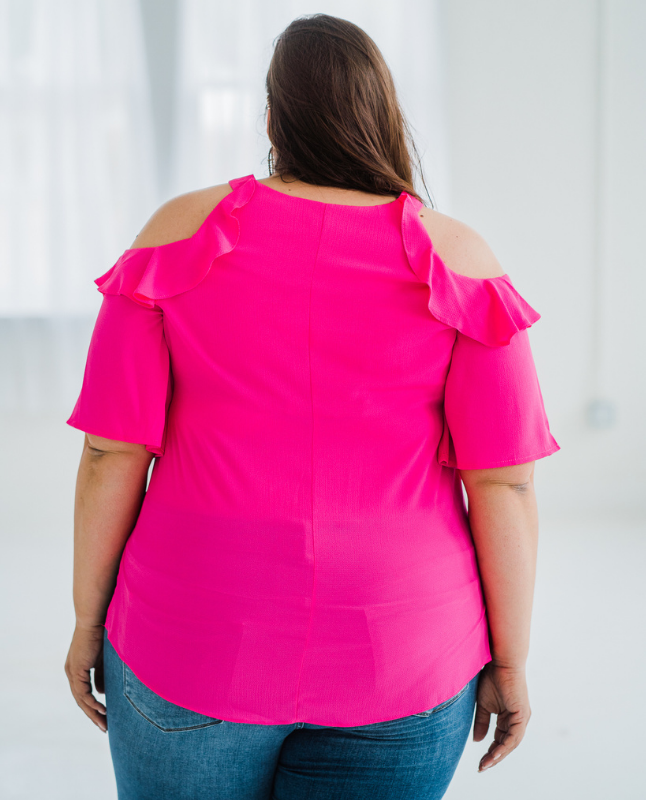 Shockingly Perfect Blouse - Hot Pink