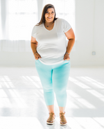 Load image into Gallery viewer, Quintessential Spring Jeggings in Turquoise
