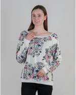 Load image into Gallery viewer, Doodled Daisy Lightweight Sweatshirt
