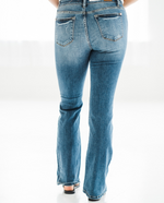 Load image into Gallery viewer, Judy Blue Bootcut Jeans - Whiskered Medium Wash
