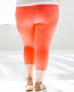 Load image into Gallery viewer, Quintessential Spring Jeggings in Coral
