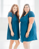 Load image into Gallery viewer, Teal Studio Lights Dress
