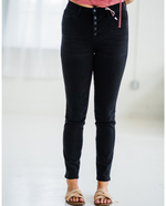 Load image into Gallery viewer, On my Journey Vervet High Rise Denim Skinnies
