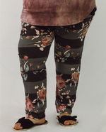 Load image into Gallery viewer, Stripe and Floral Joggers
