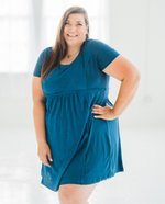 Load image into Gallery viewer, Teal Studio Lights Dress
