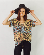 Load image into Gallery viewer, Ooh La La Cheetah Short Sleeve Top
