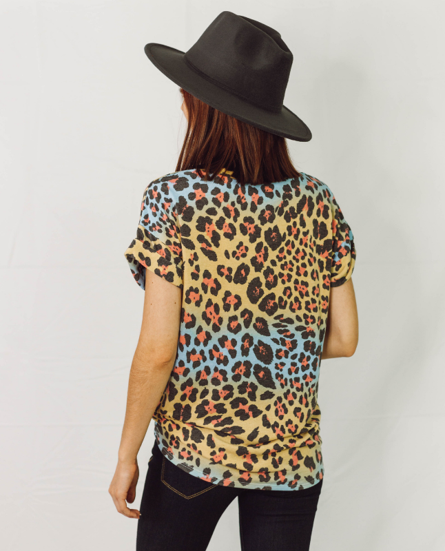 Ooh La La Cheetah Short Sleeve Top