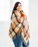 Load image into Gallery viewer, Fall Days Forever Convertible Poncho
