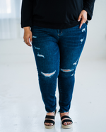 Load image into Gallery viewer, Always Feeling Positive Distressed Denim
