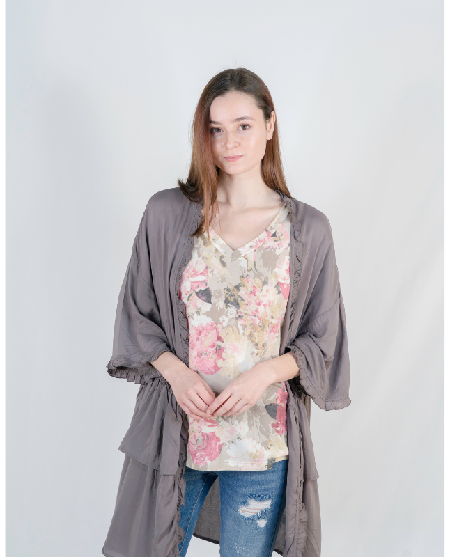 Just Like Heaven Ruffled Cardigan