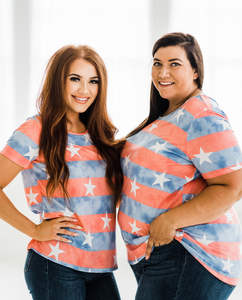 Old Glory Criss Cross Tee