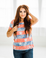 Load image into Gallery viewer, Old Glory Criss Cross Tee
