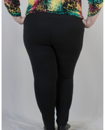 Load image into Gallery viewer, Full Length Wide Waistband Yoga Leggings - Black
