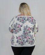 Load image into Gallery viewer, Doodled Daisy Lightweight Sweatshirt
