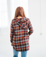 Load image into Gallery viewer, Brushed Flannel Hoodie Tunic
