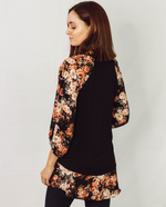 Load image into Gallery viewer, Floral Fringe V Neck Tunic Top
