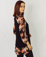 Load image into Gallery viewer, Floral Fringe V Neck Tunic Top
