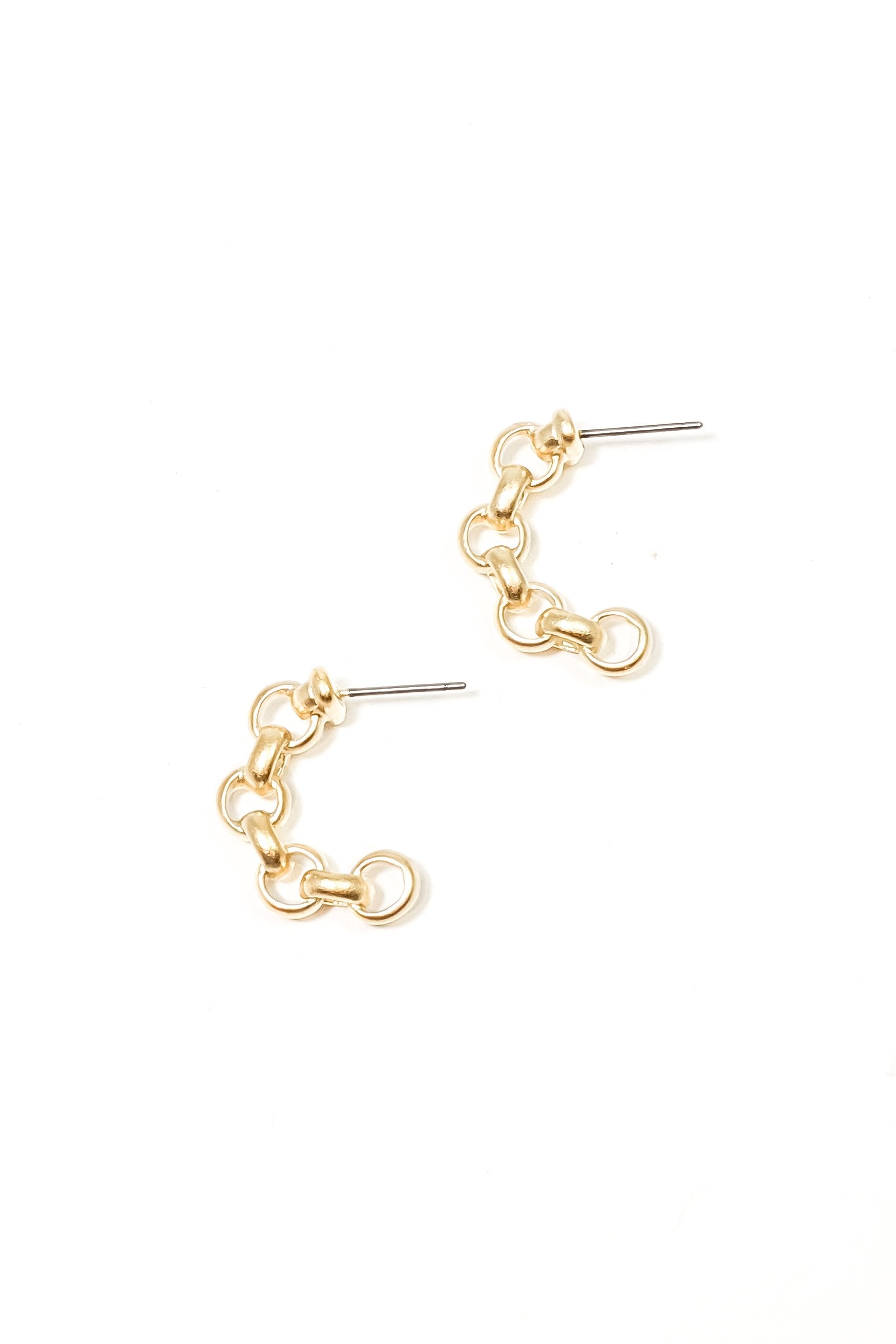 Nelda Chain Hoop Earrings