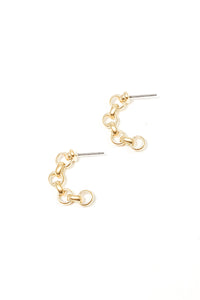 Nelda Chain Hoop Earrings