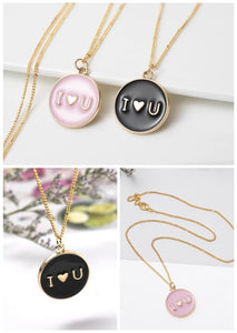 18k Gold Plated "I Heart YOU" Necklace