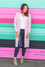 Load image into Gallery viewer, Cupid Pink Leopard Cardigan
