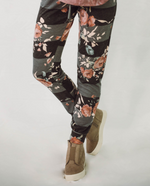 Load image into Gallery viewer, Stripe and Floral Joggers
